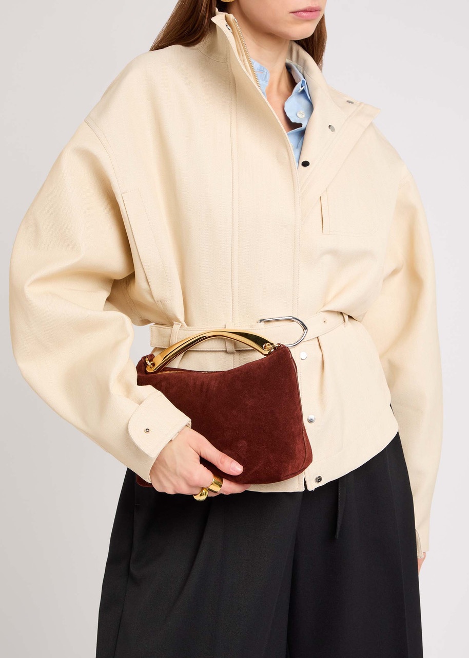 Mansur Gavriel Hera Suede top Handle bag - 6