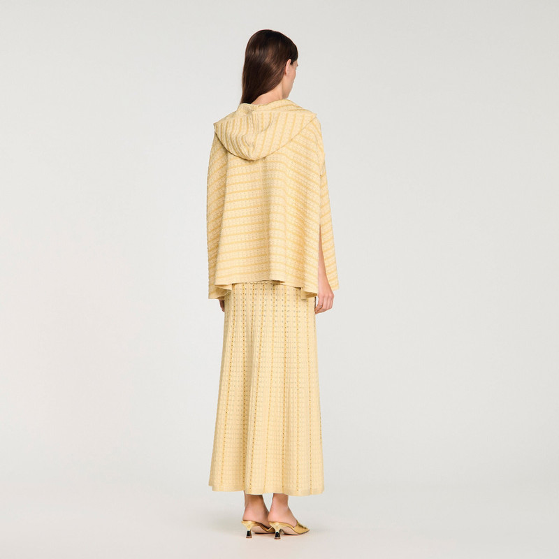 RHINESTONE KNIT CAPE 6