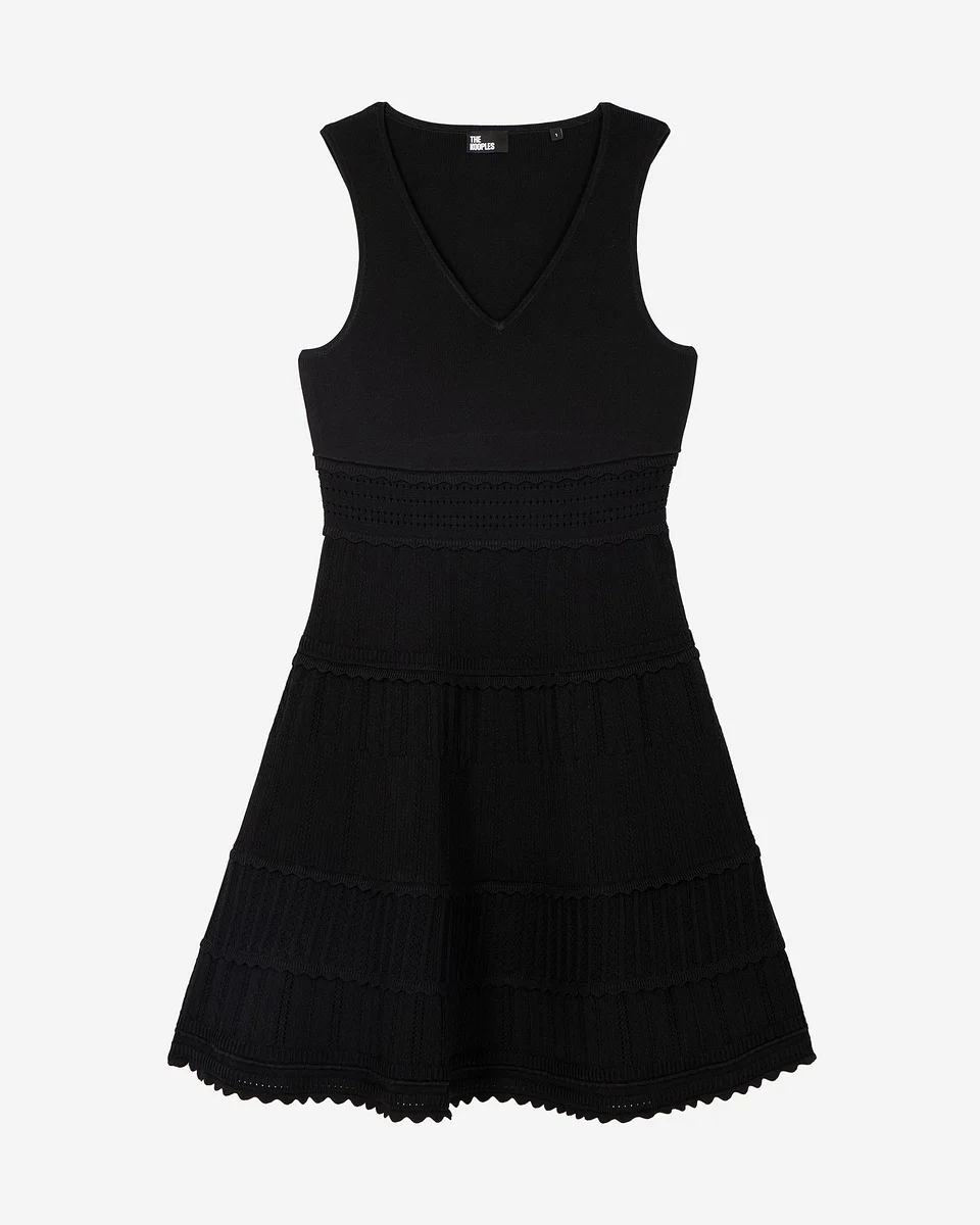 SHORT BLACK MESH DRESS - 1