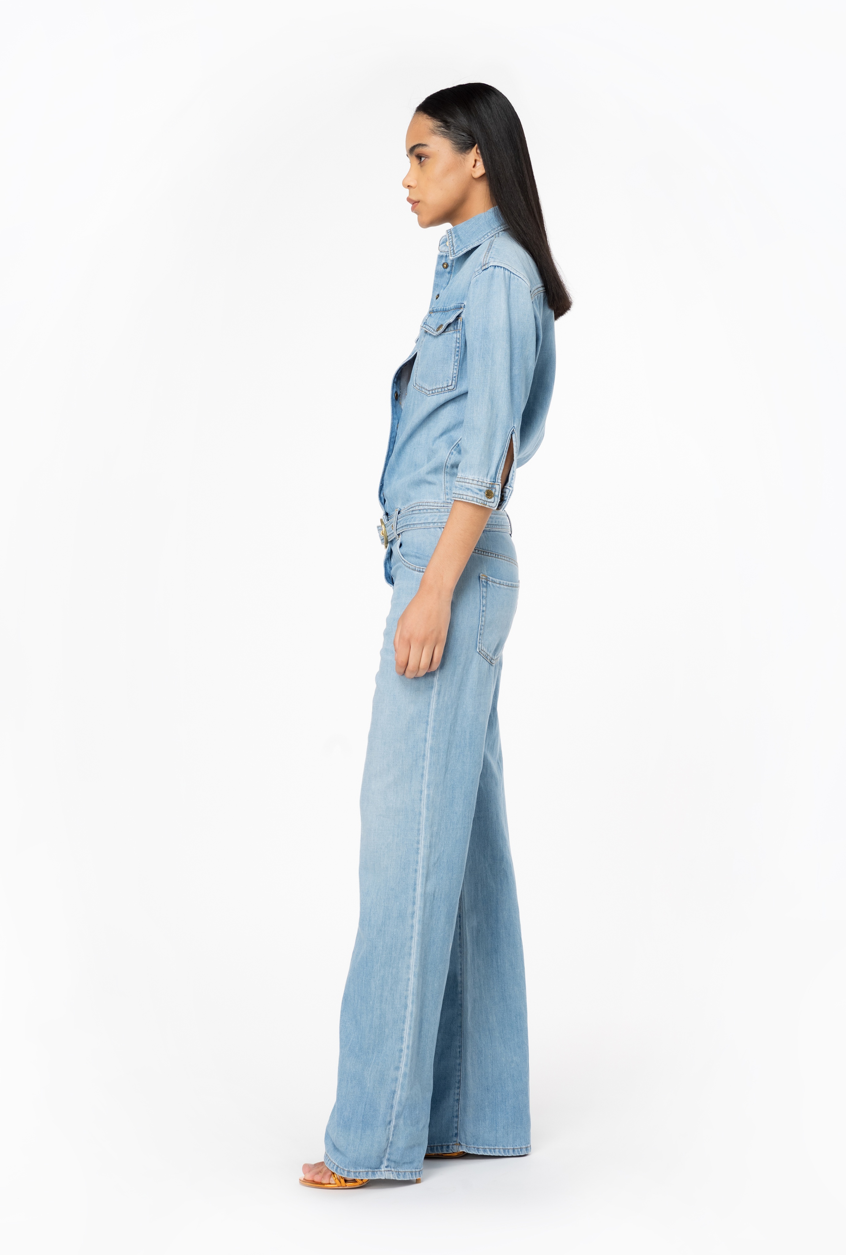 LIGHTWEIGHT DENIM JUMPSUIT - 4