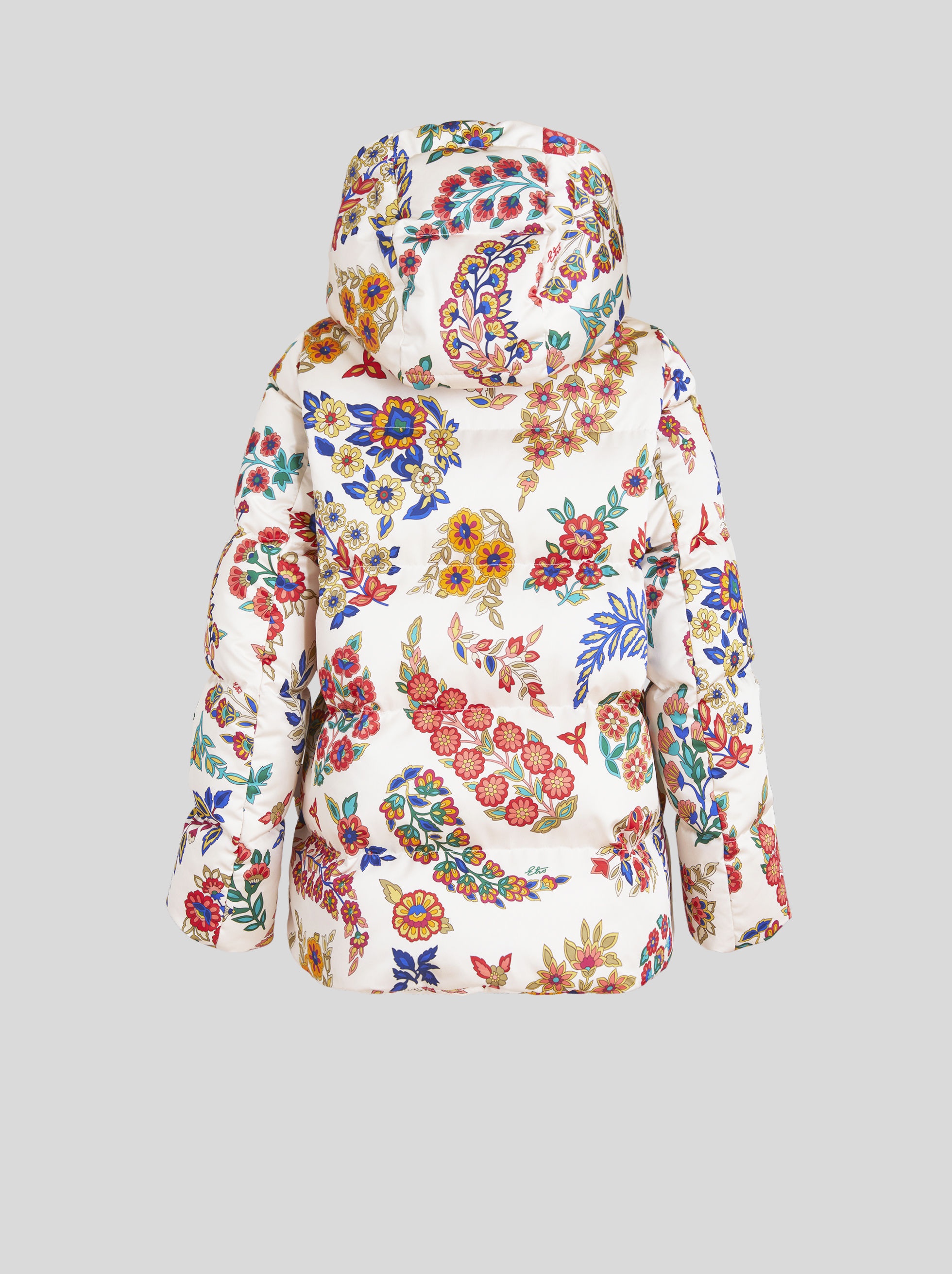 FLORAL PAISLEY QUILTED DOWN JACKET - 5