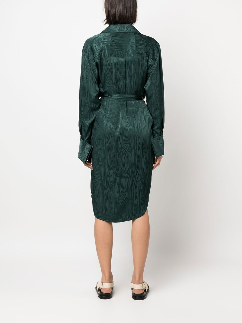 metallic-sheen shirt dress 4