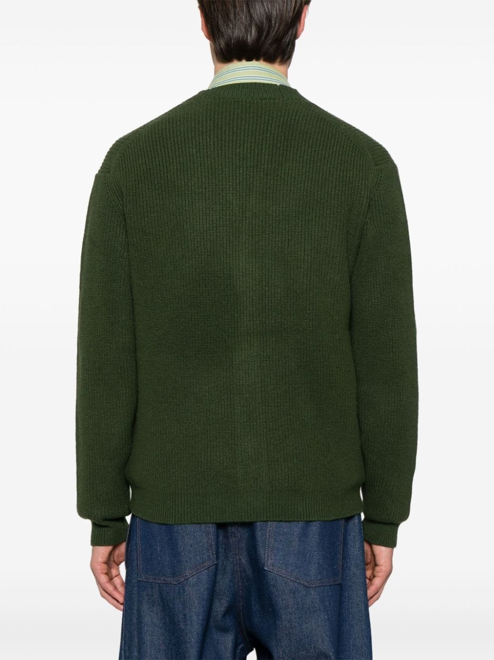 Fox-patch cardigan - 4