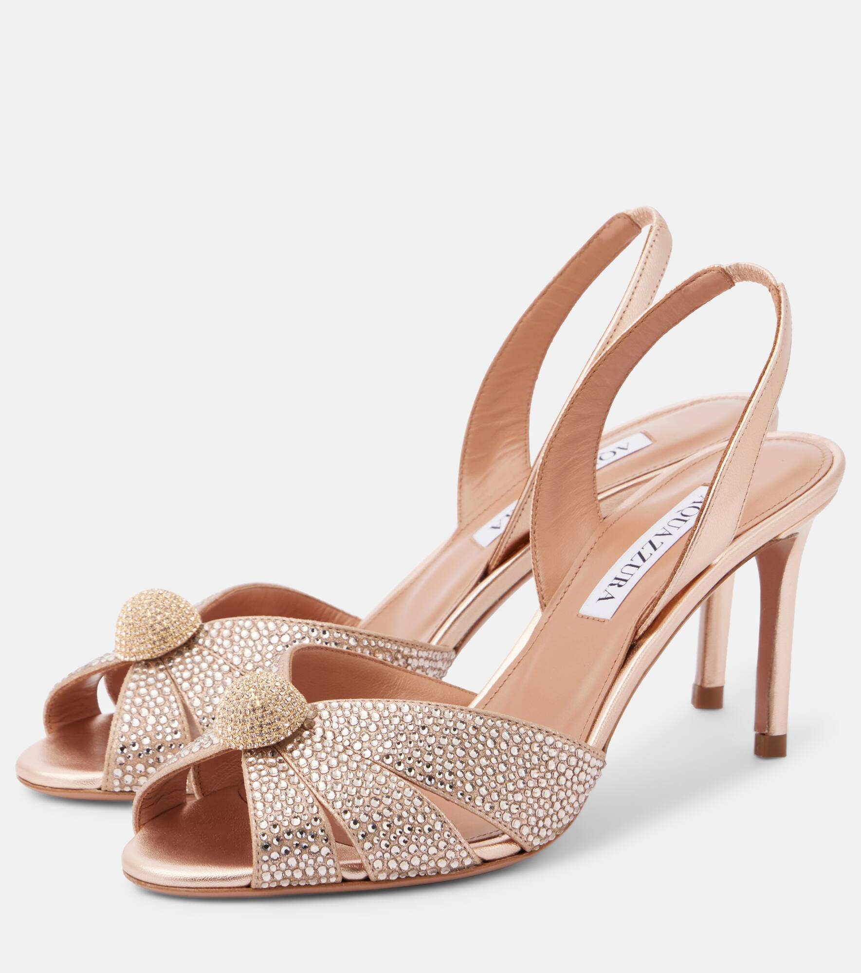 Italian Flirt 75 embellished leather sandals - 4