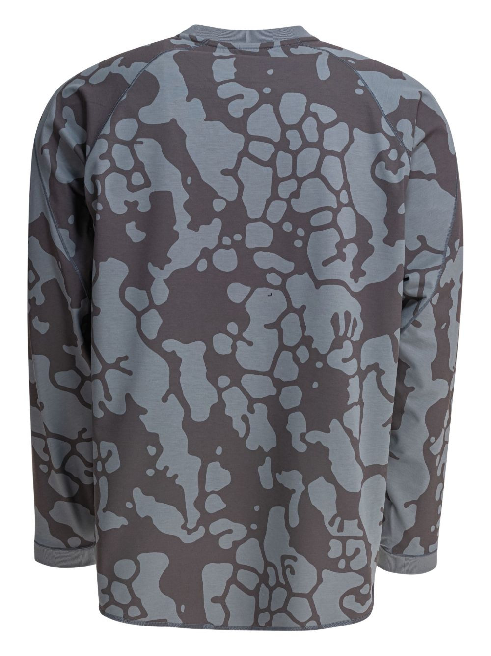abstract-print raglan-sleeve T-shirt - 2