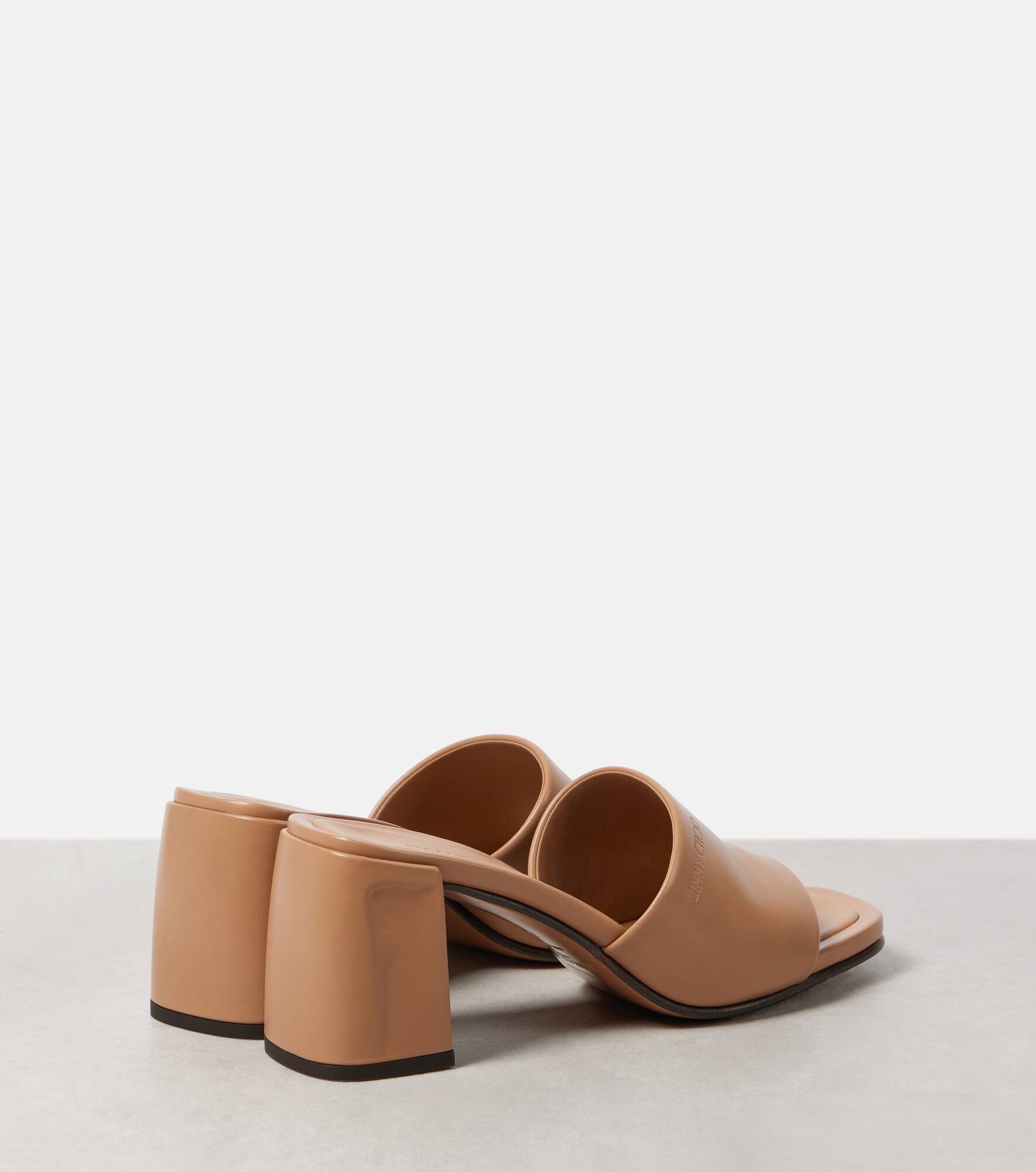 Lena 70 leather mules - 3