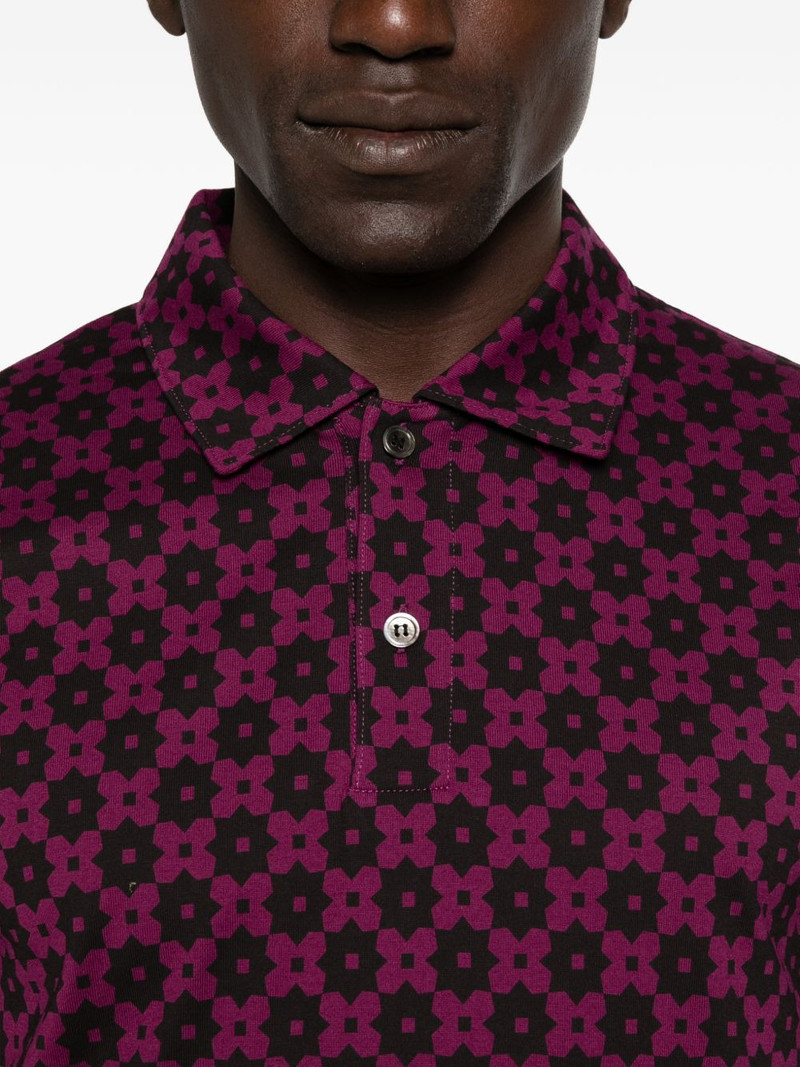 geometric-print polo shirt 5