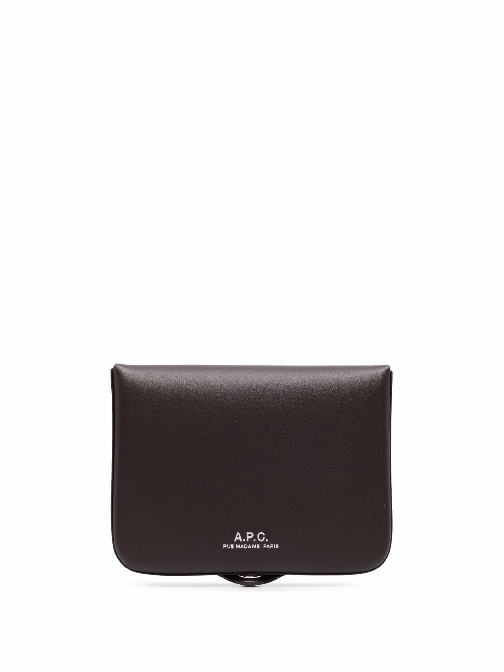 snap-fastening leather wallet - 1