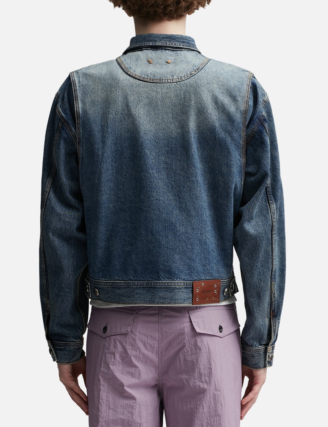 WAVE DENIM BOMBER JACKET - 4