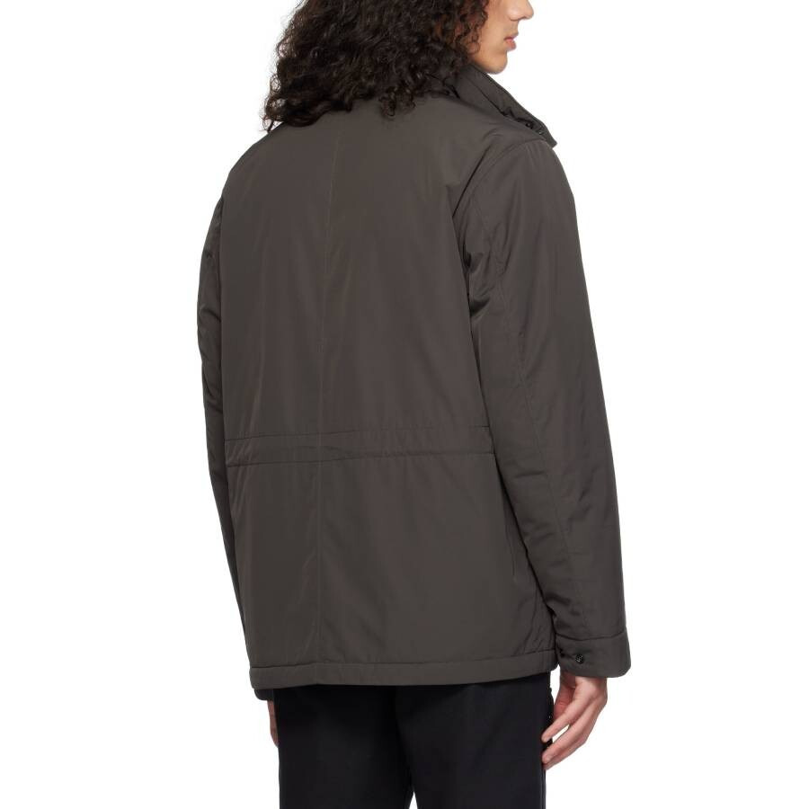 Stone Island Men's Charcoal Micro Twill Field Jacket With Anti-Drop - 3
