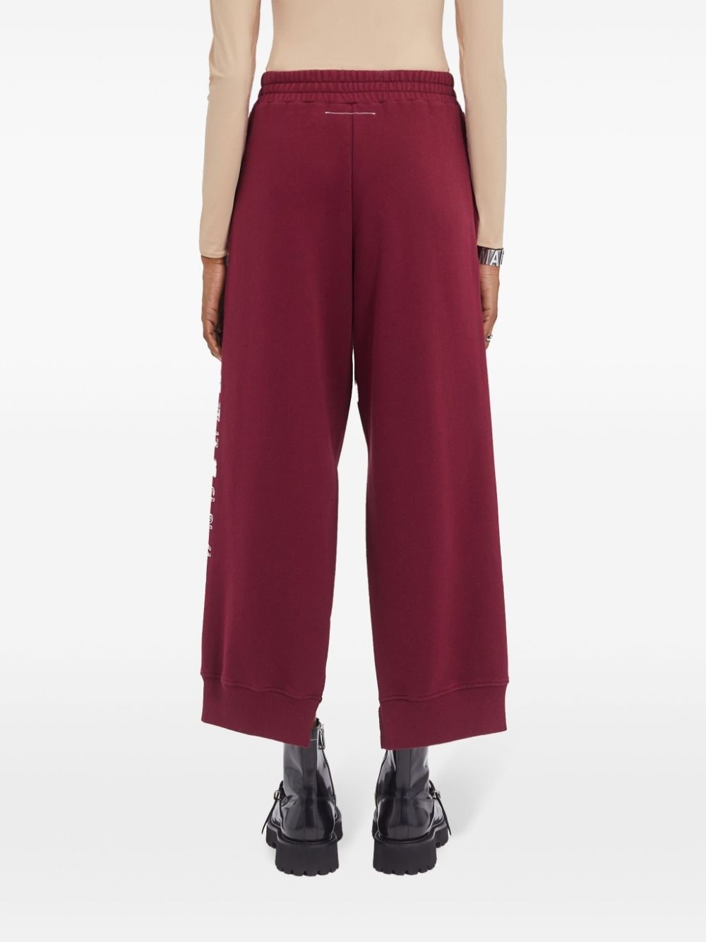 signature numbers motif sweatpants - 4