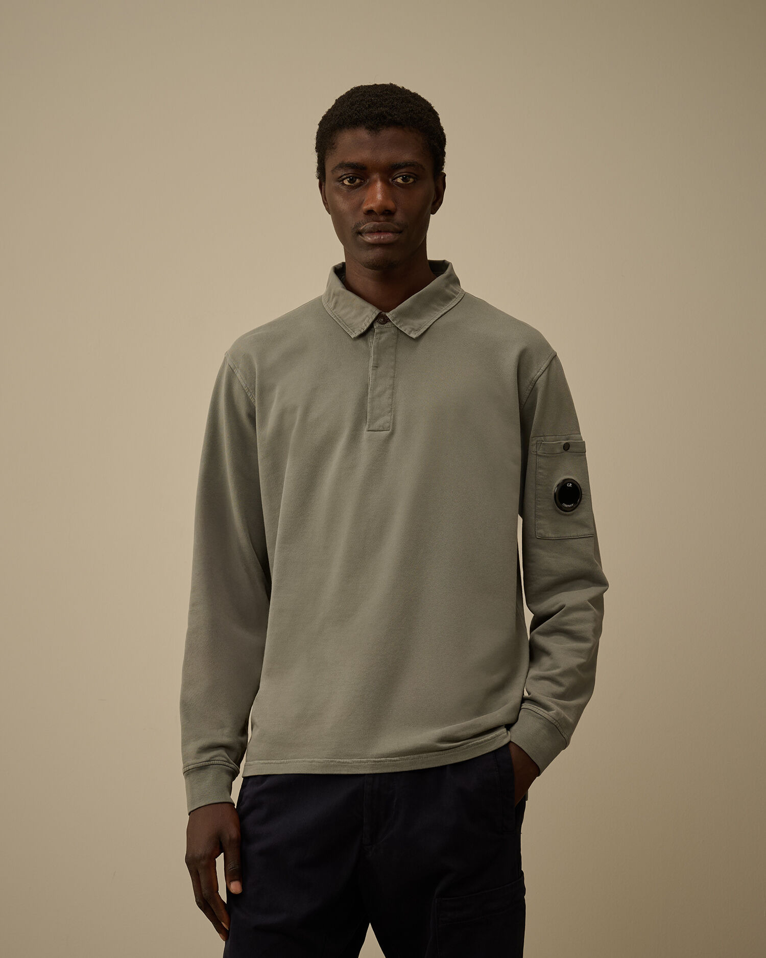 Light Fleece Polo Sweatshirt - 3