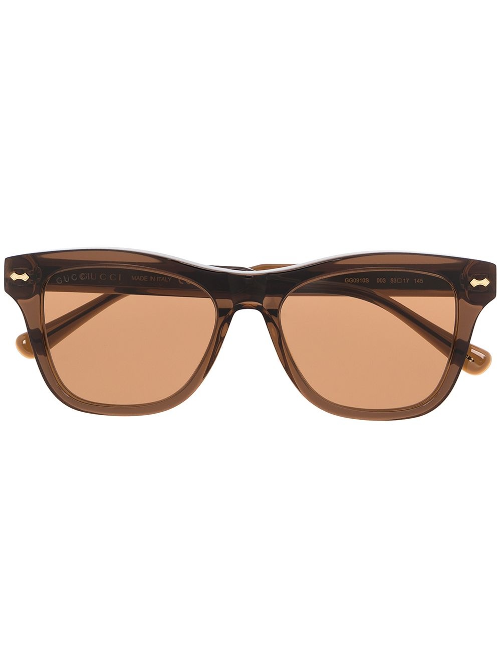 square-frame tinted sunglasses - 1