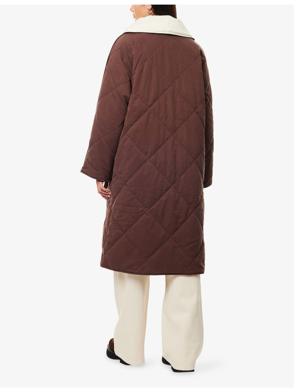 Annalise Reversible Quilted Woven Coat - 4