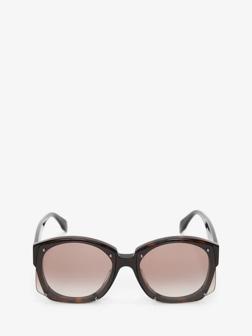 Studs Structure Sunglasses in Brown - Havana - 1
