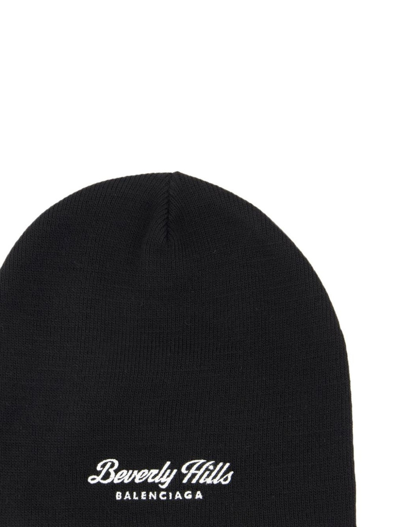 BALENCIAGA logo-embroidered beanie outlook