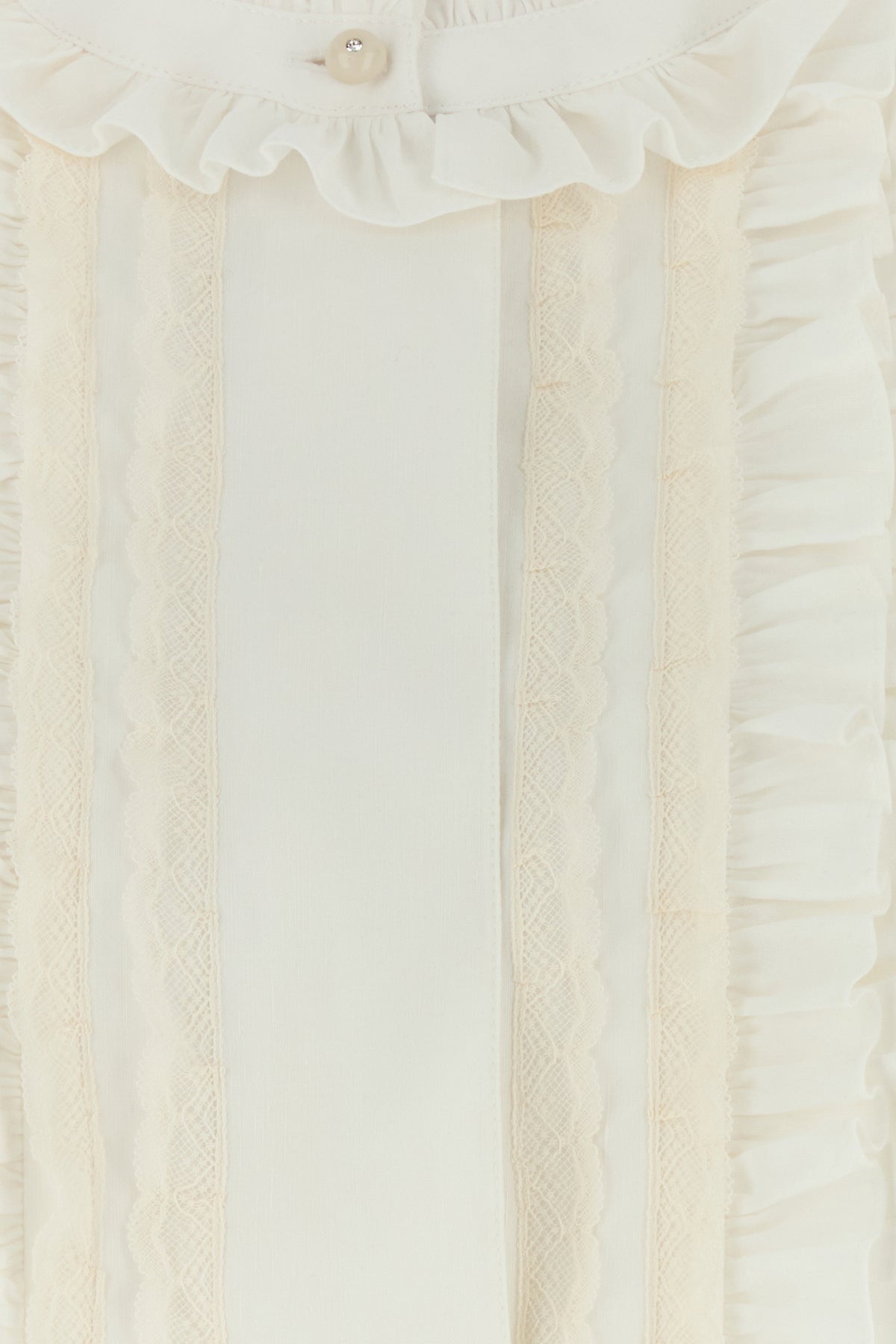White cotton blend dress - 5