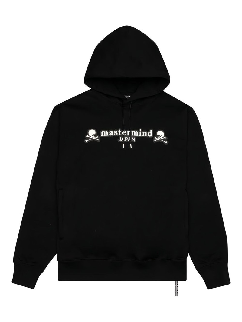 skull-appliqué 후드 1