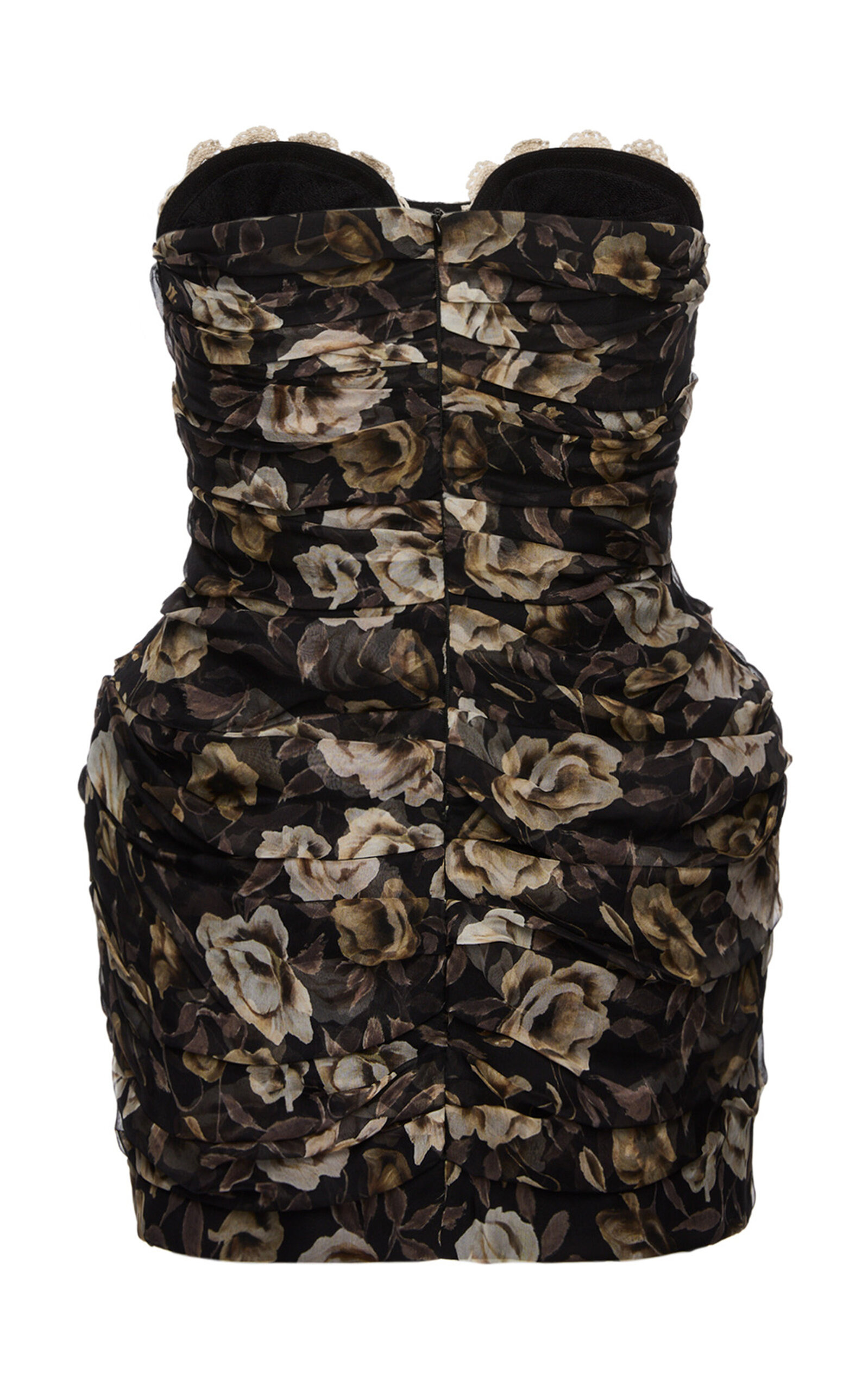Floral Printed Silk Dress floral - 5
