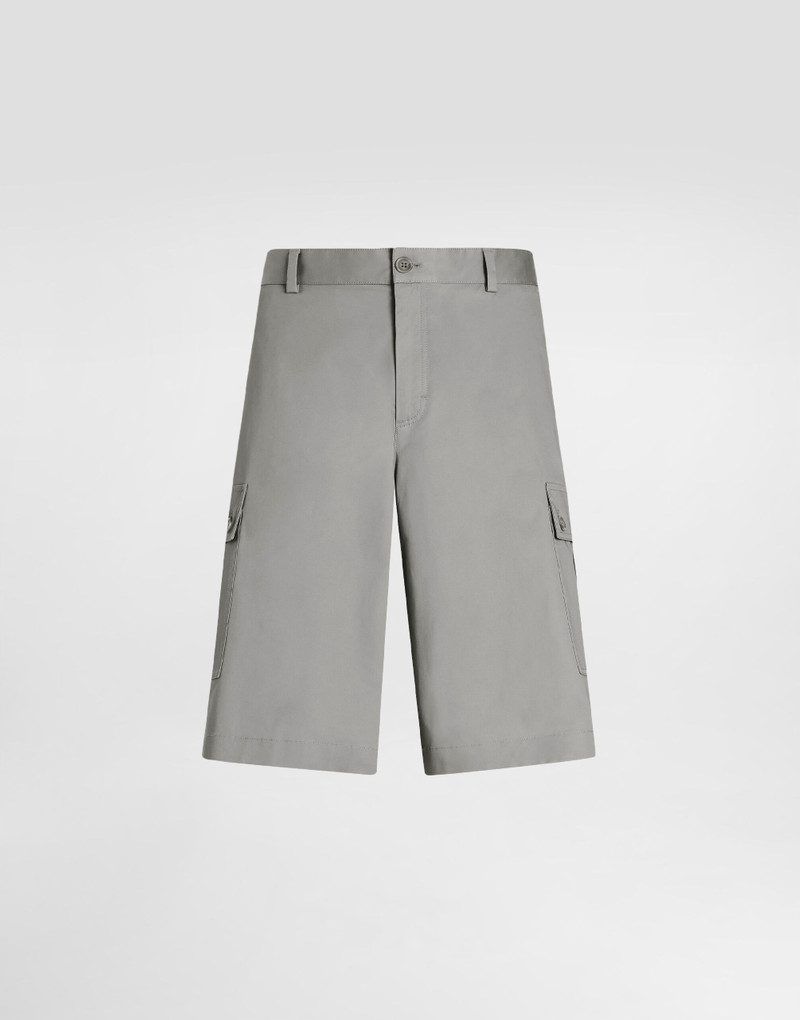 Cotton cargo shorts - 1