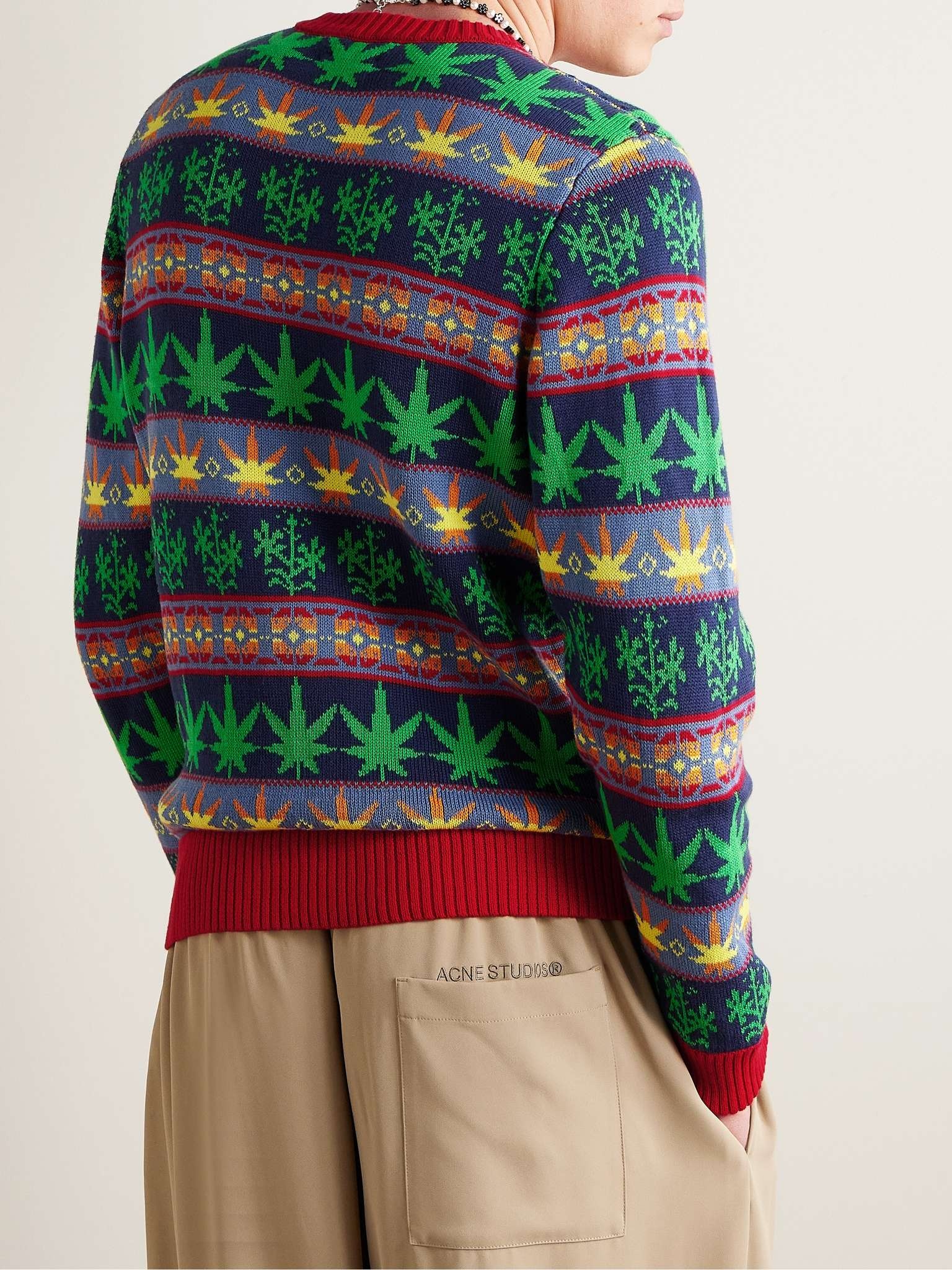 Marin Jacquard-Knit Cotton Sweater - 3