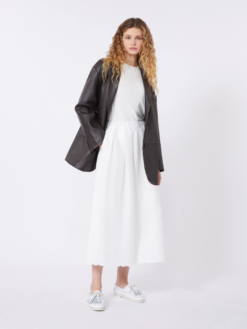 WEEKEND Max Mara Oversized leather blazer - BROWN outlook