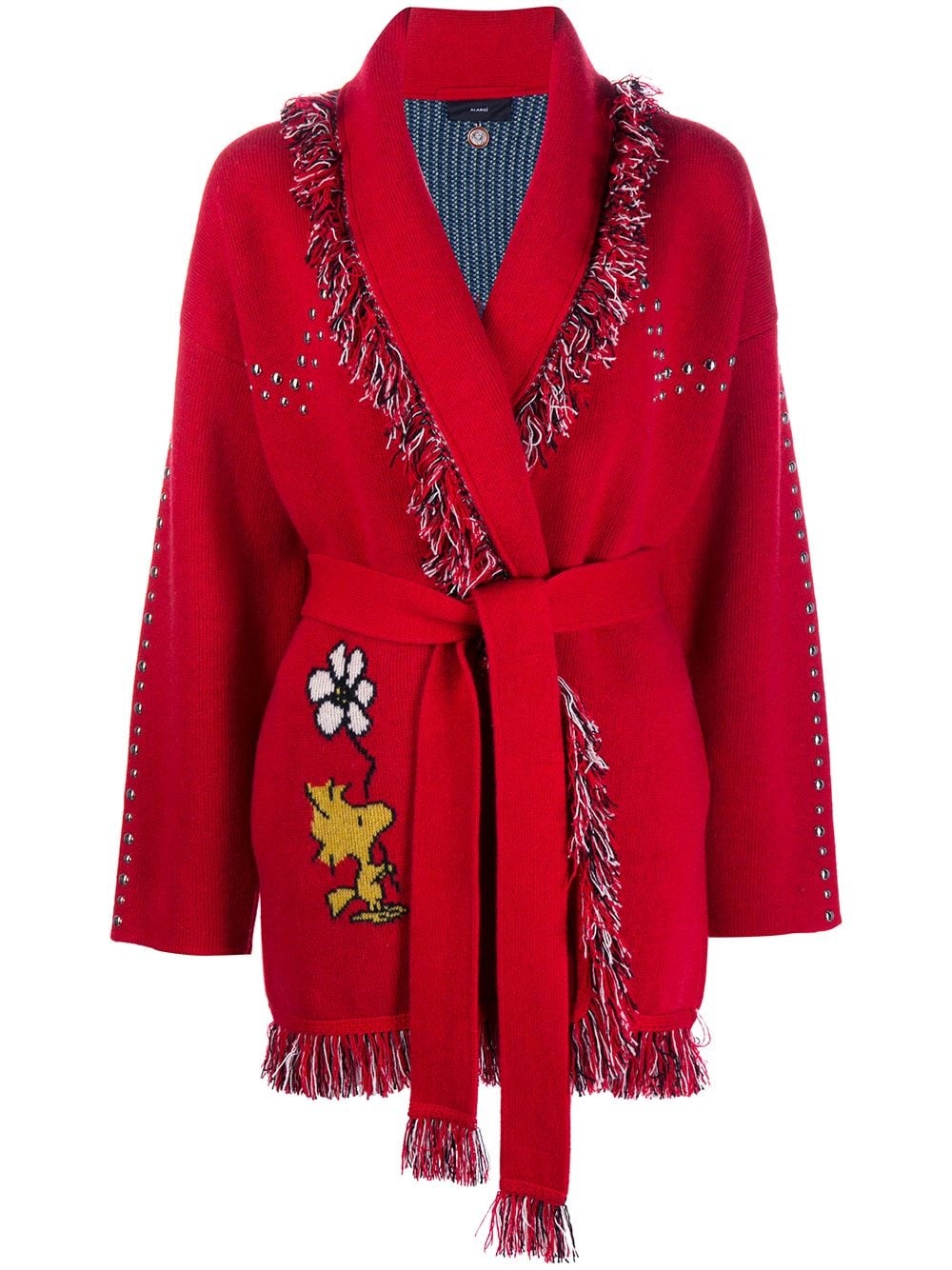 Snoopy embroidered cardi-coat - 1