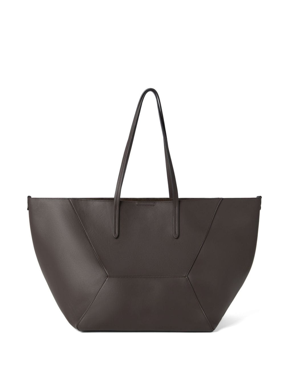 logo-stamp leather tote bag - 3