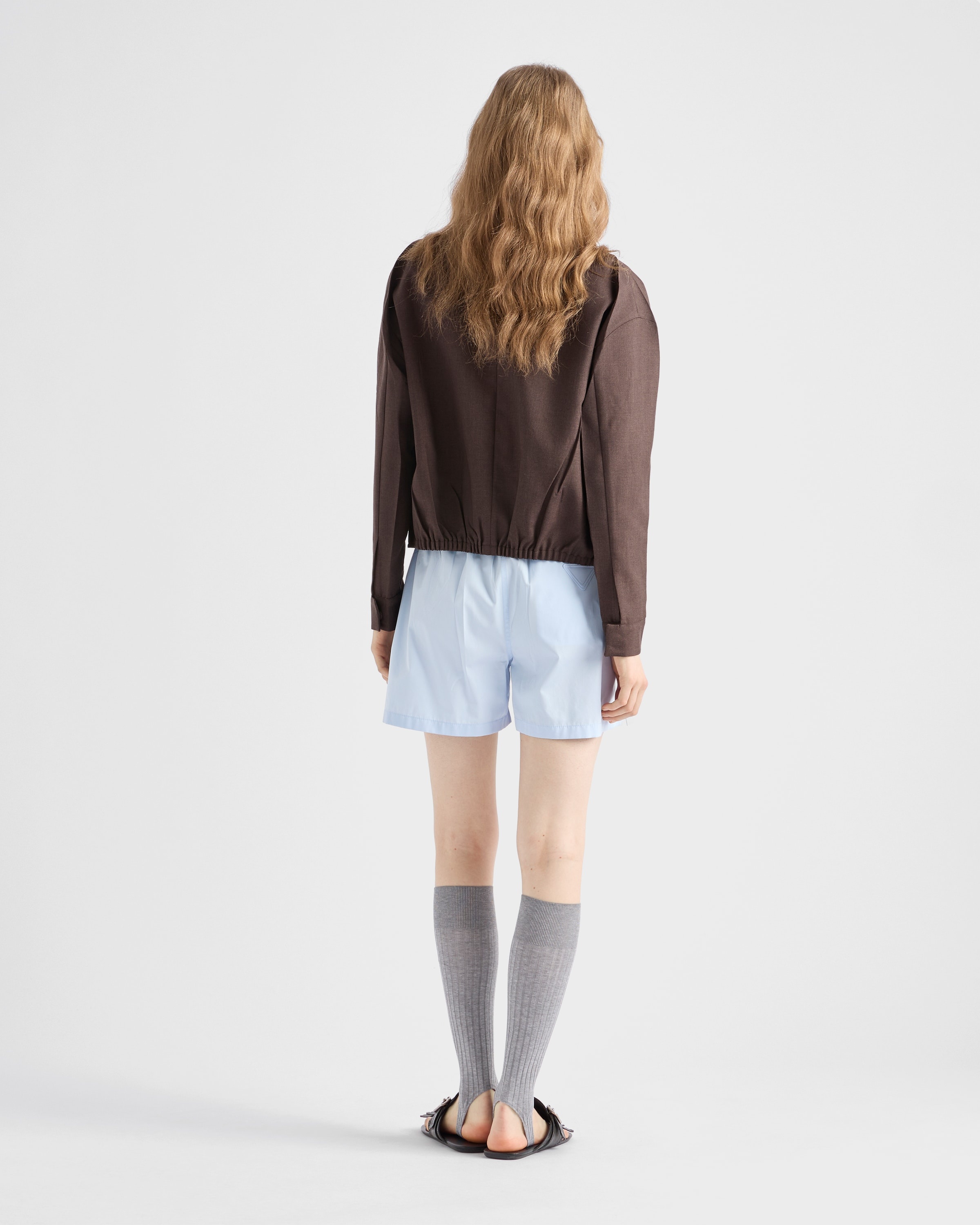 Cotton poplin shorts - 5