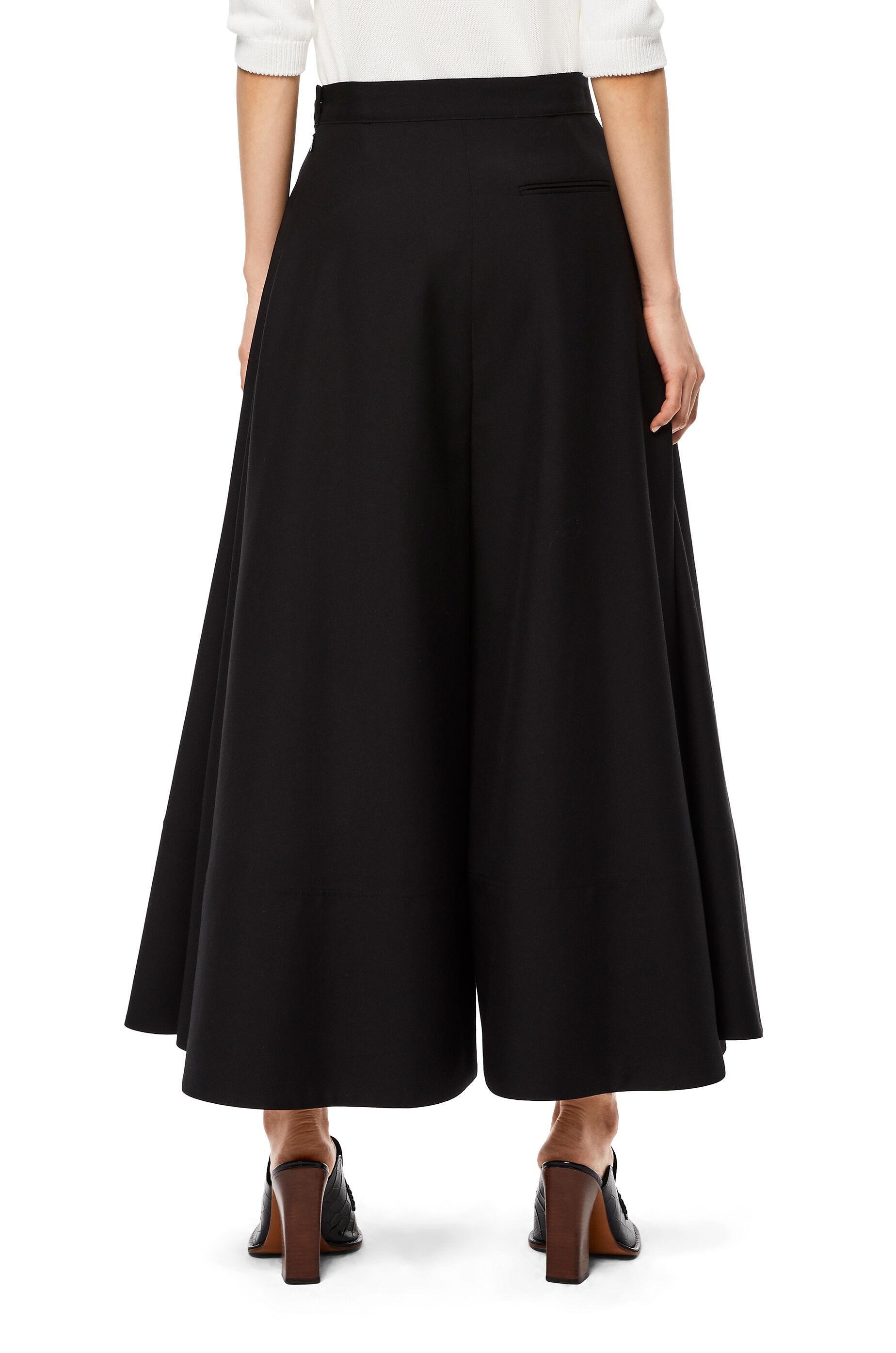 Culotte trousers in virgin wool - 4