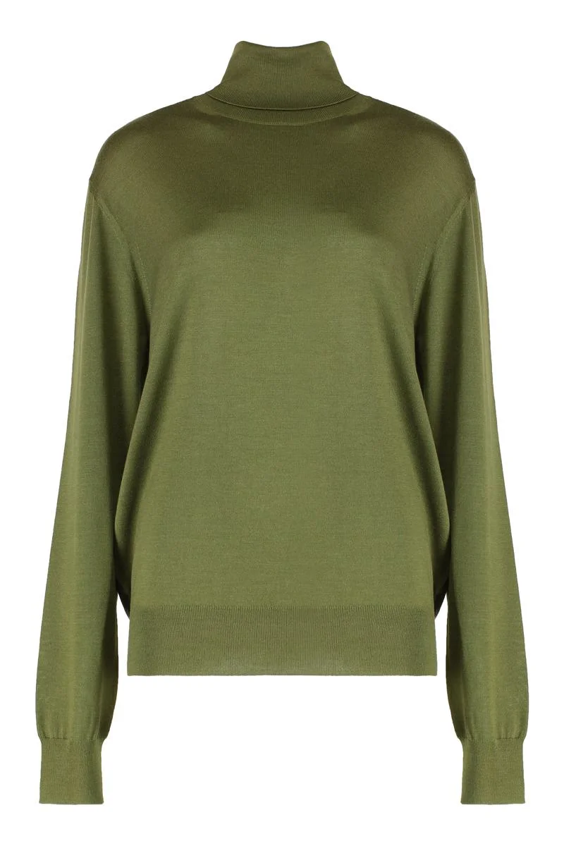 Saint Laurent Wool Blend Turtleneck Sweater - 1