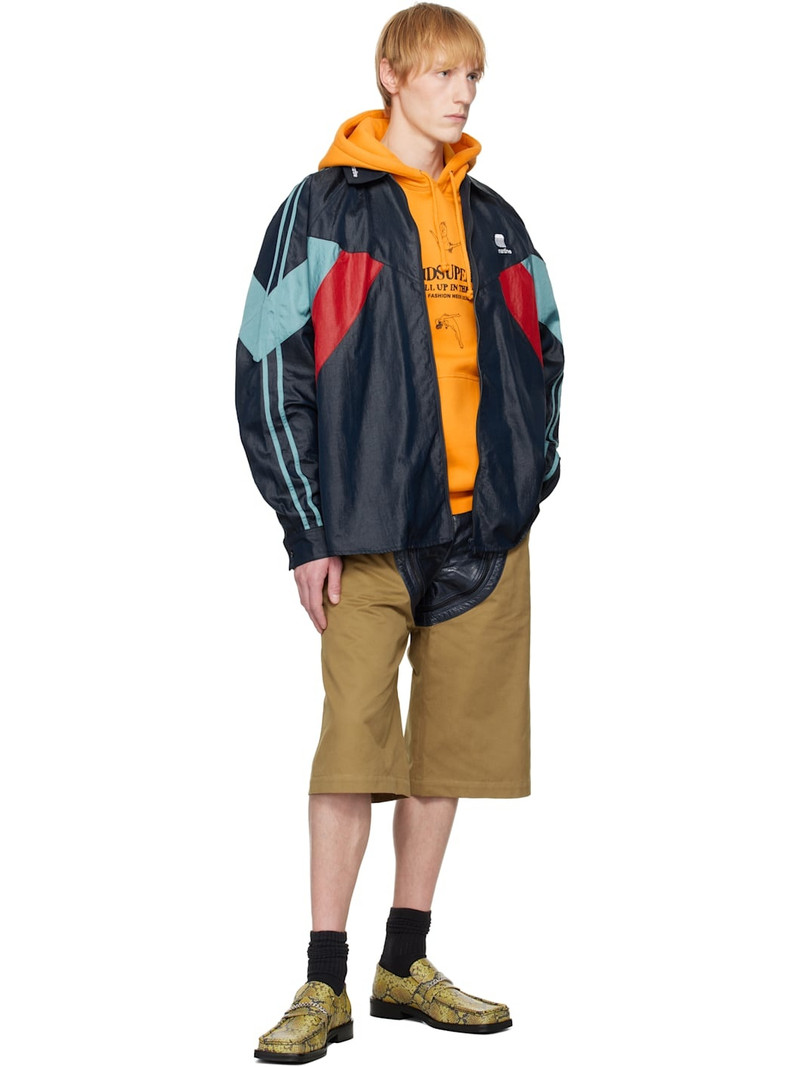 Martine Rose Yellow & Black Square Toe Loafers outlook