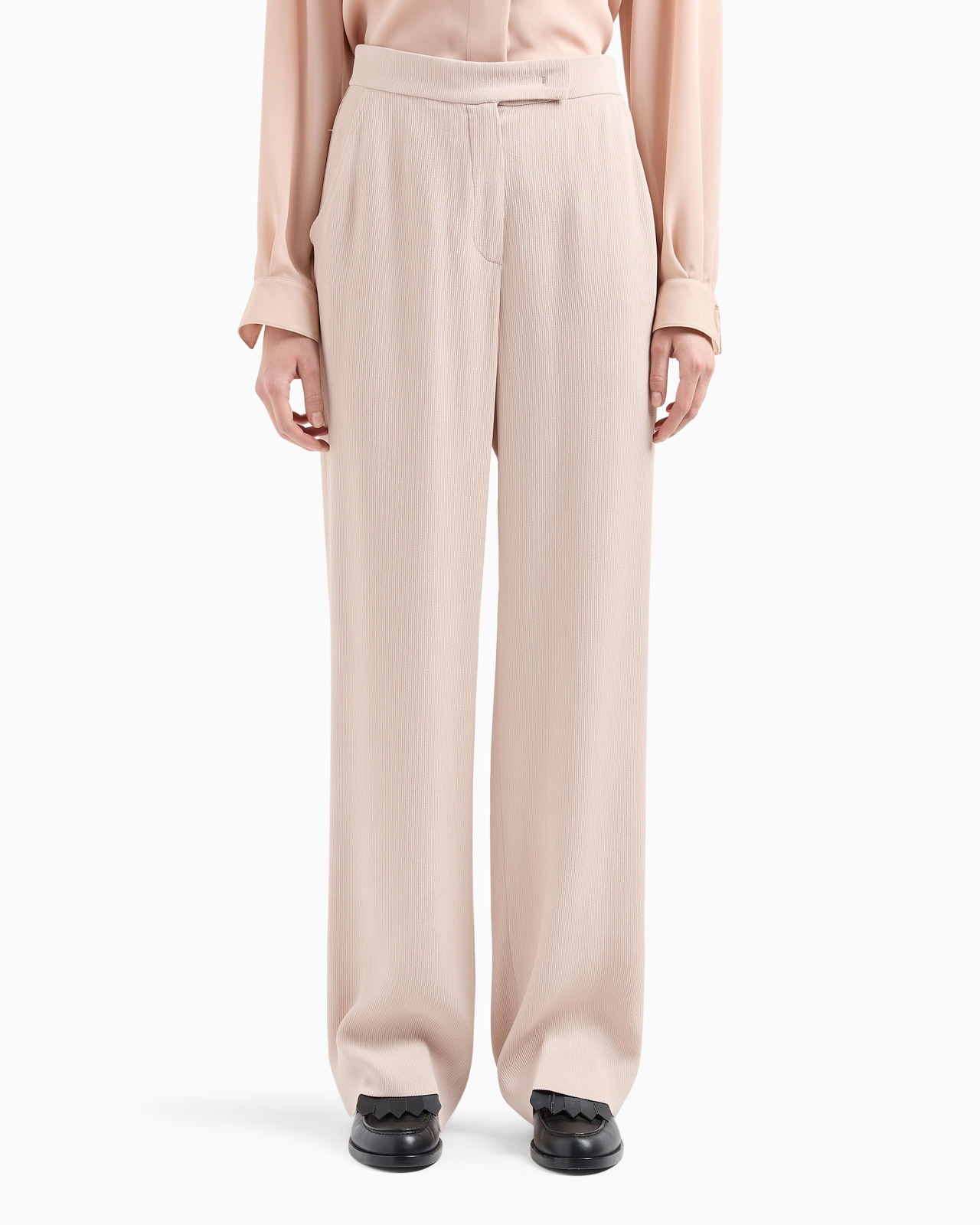 Icon canneté cady palazzo trousers - 2