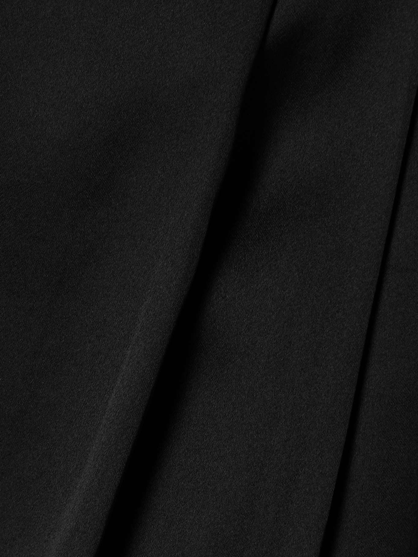 Lucian pleated silk-organza maxi skirt Black - 5