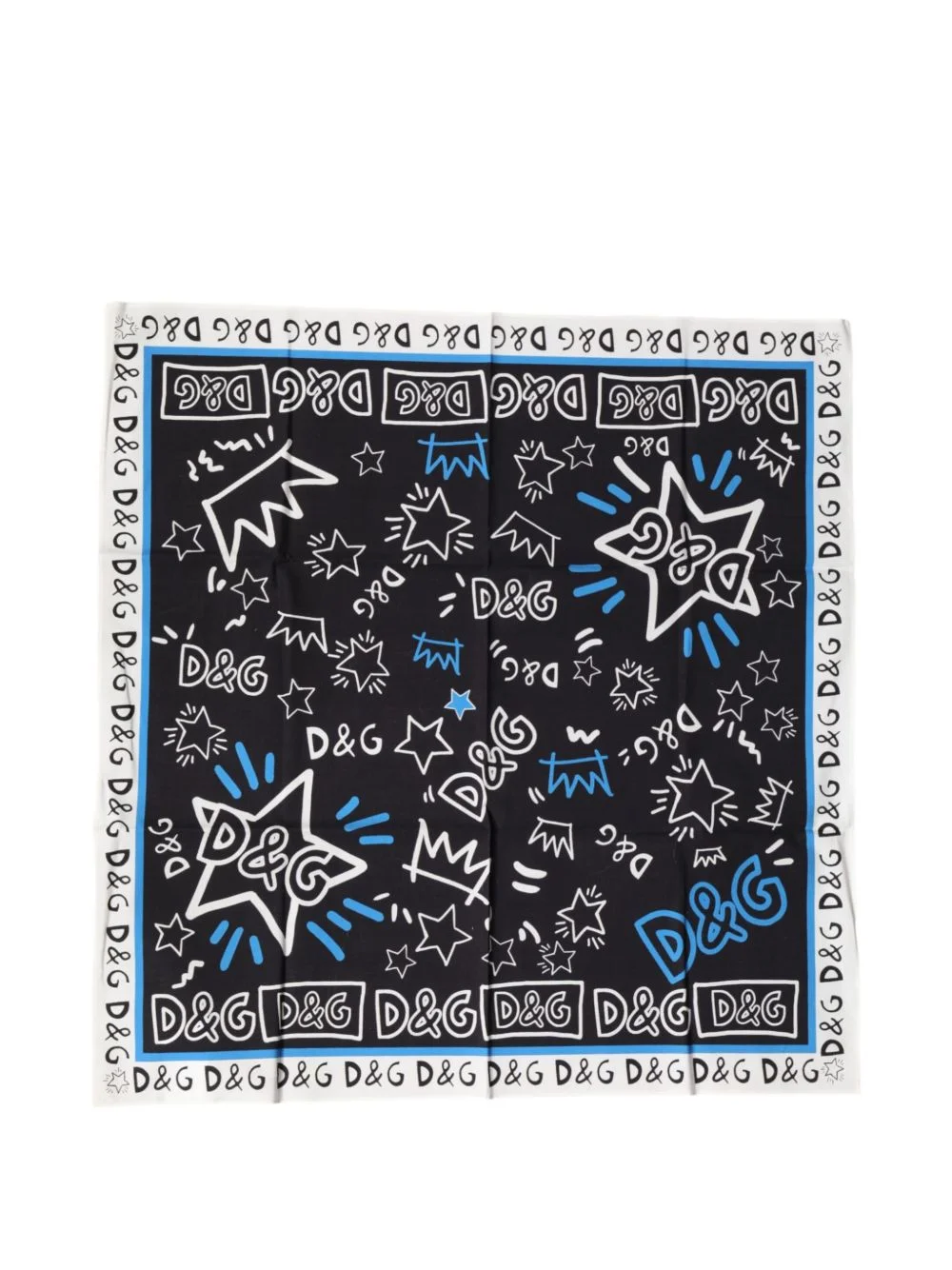 graphic-print square scarf - 1