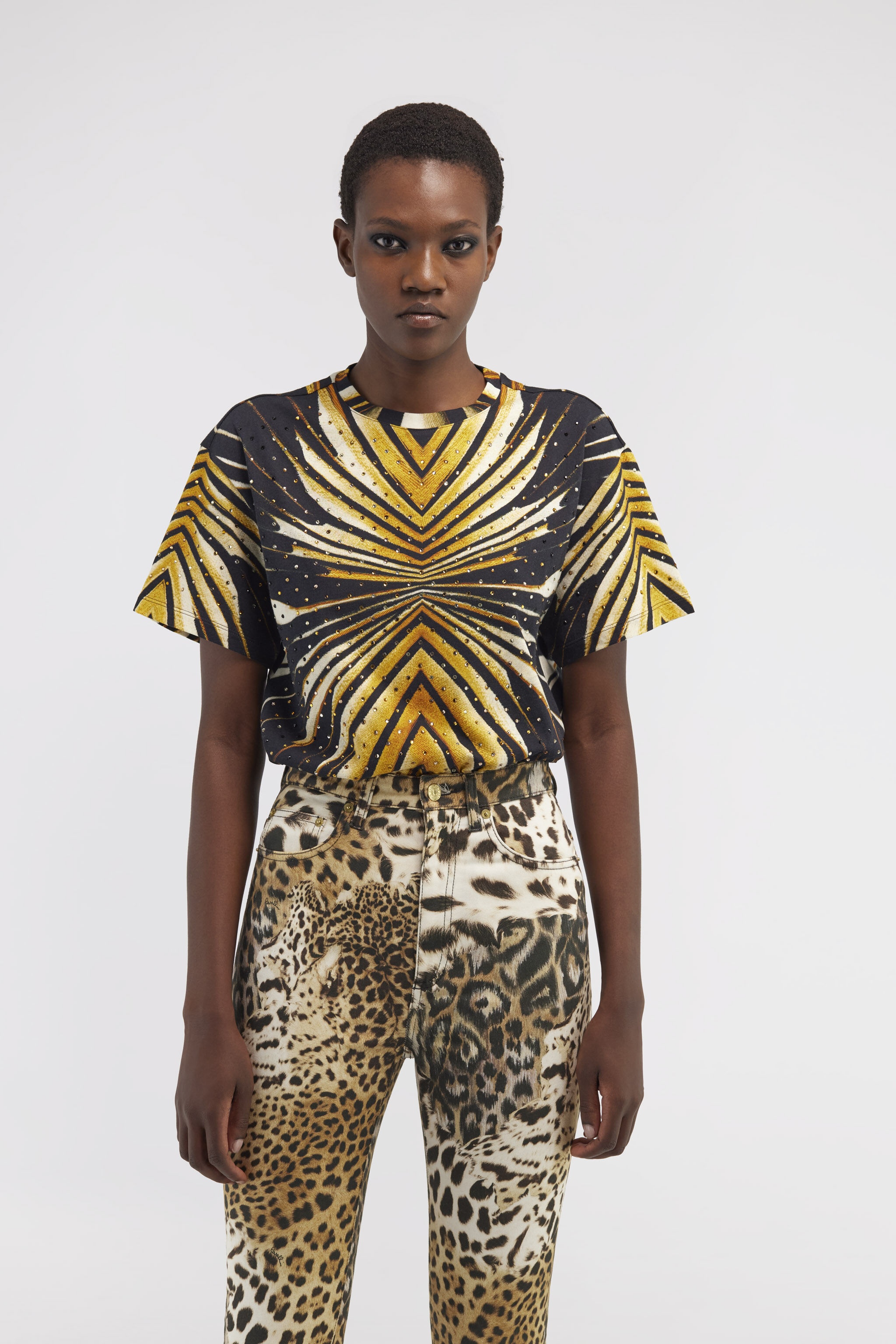 T-shirt with Ray of Gold print - 3