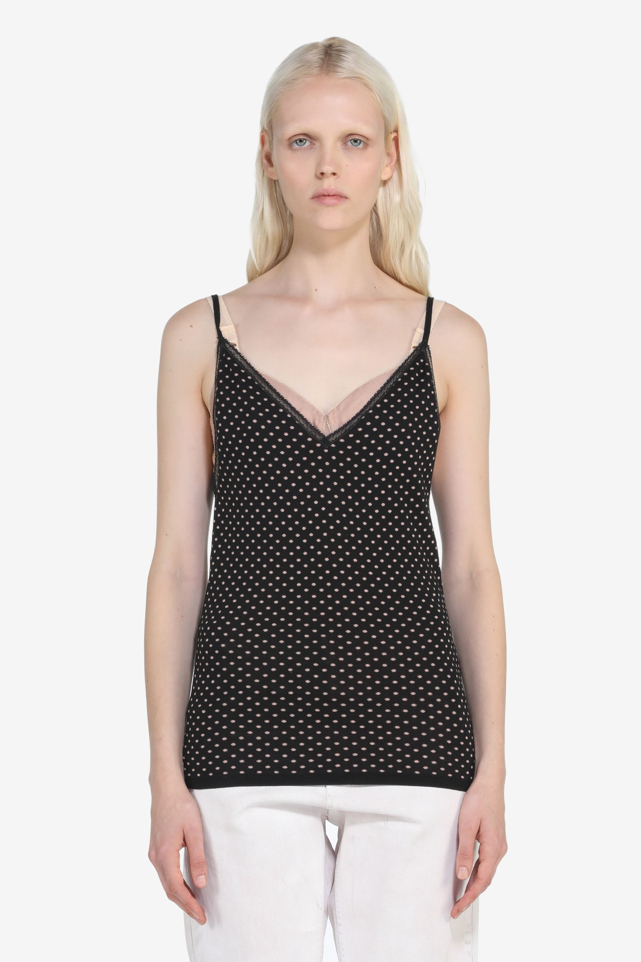 POLKA DOT TANK TOP - 1