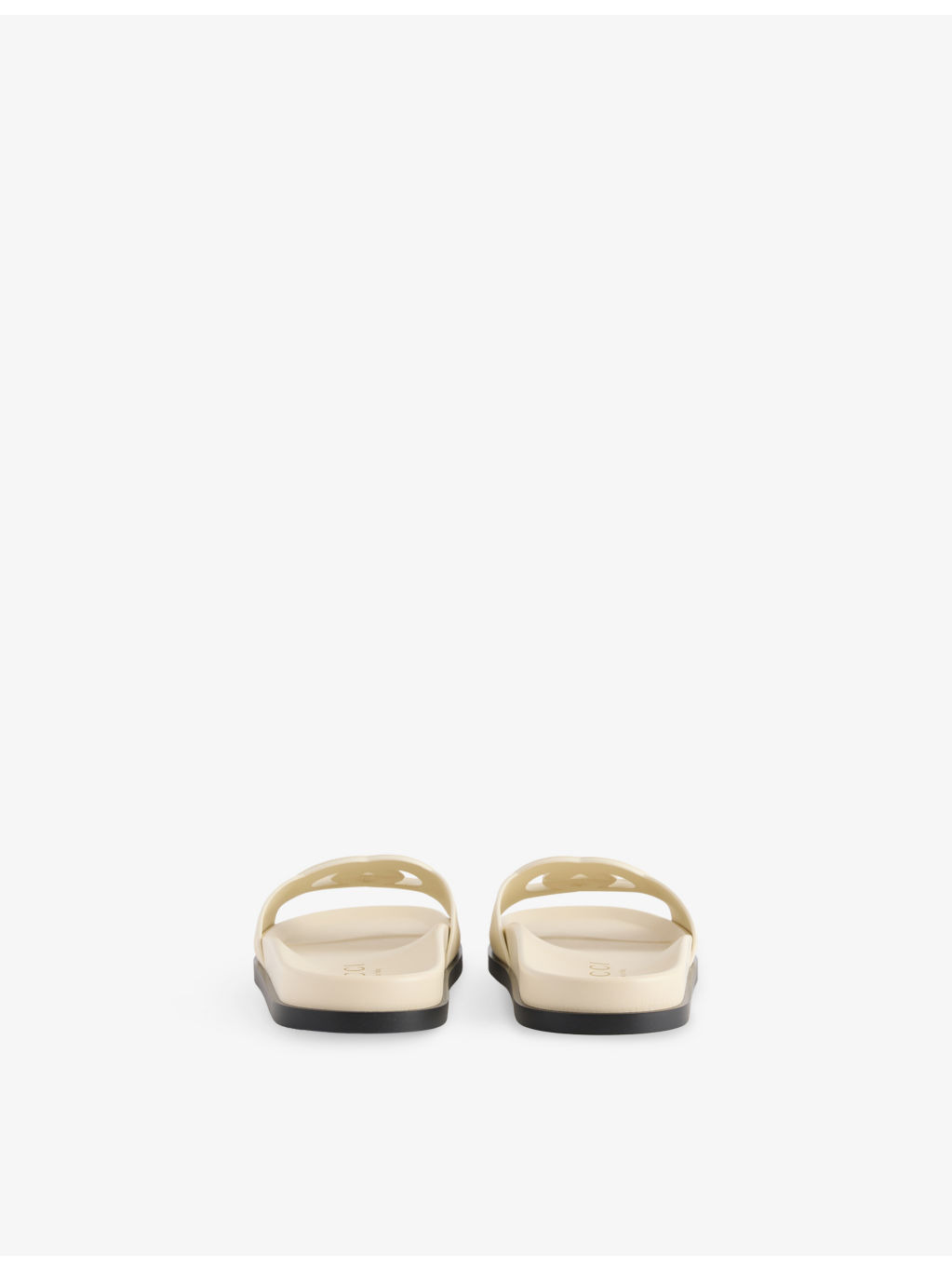 Branded Slip-On Leather Sliders - 4