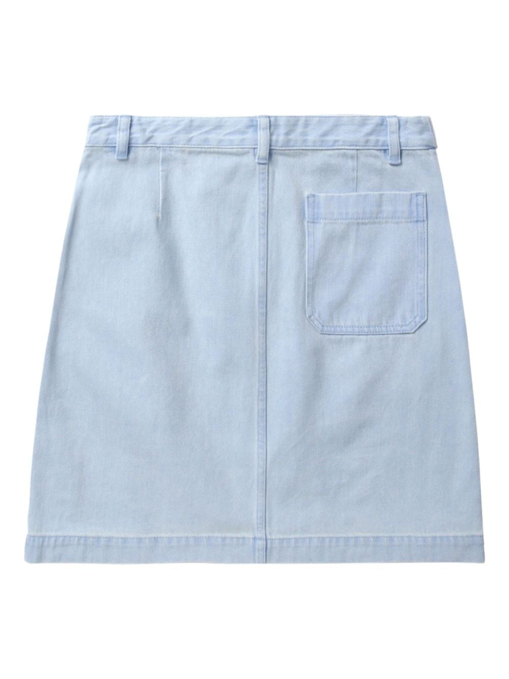 denim mini skirt - 6