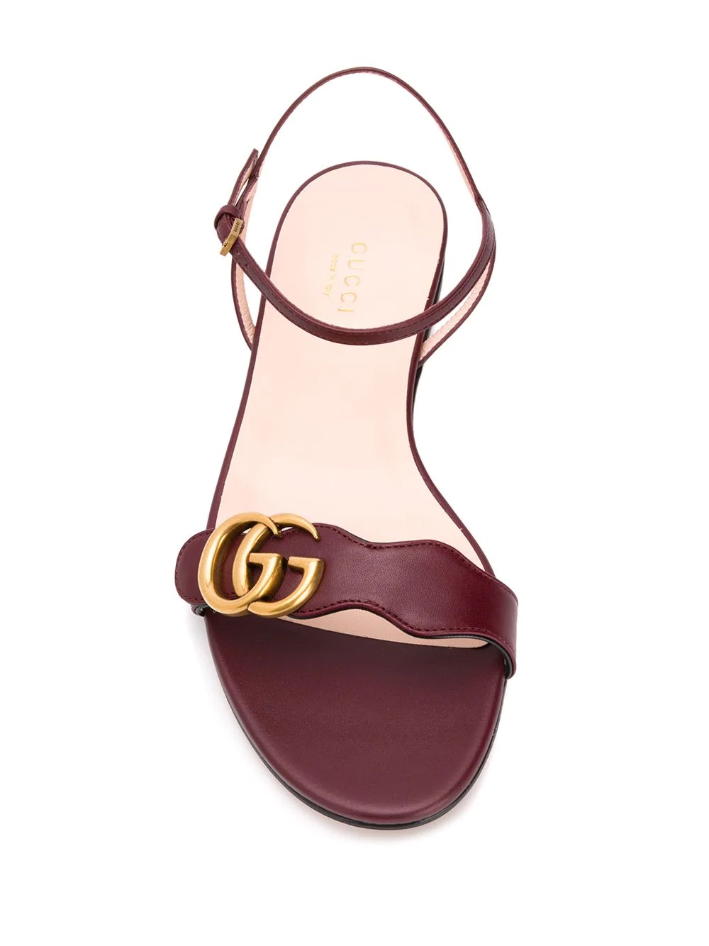 leather Double G sandals - 4