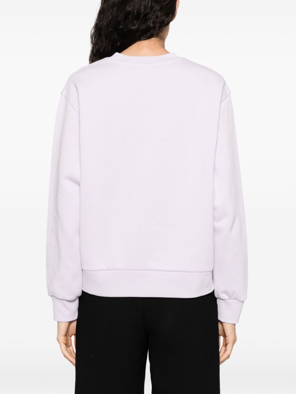 logo-print cotton sweatshirt - 4