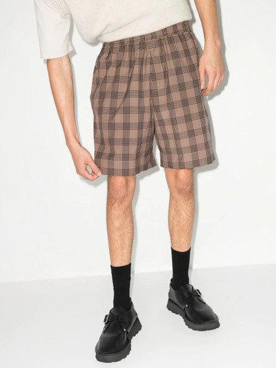 Studio Nicholson Kite check-print shorts outlook