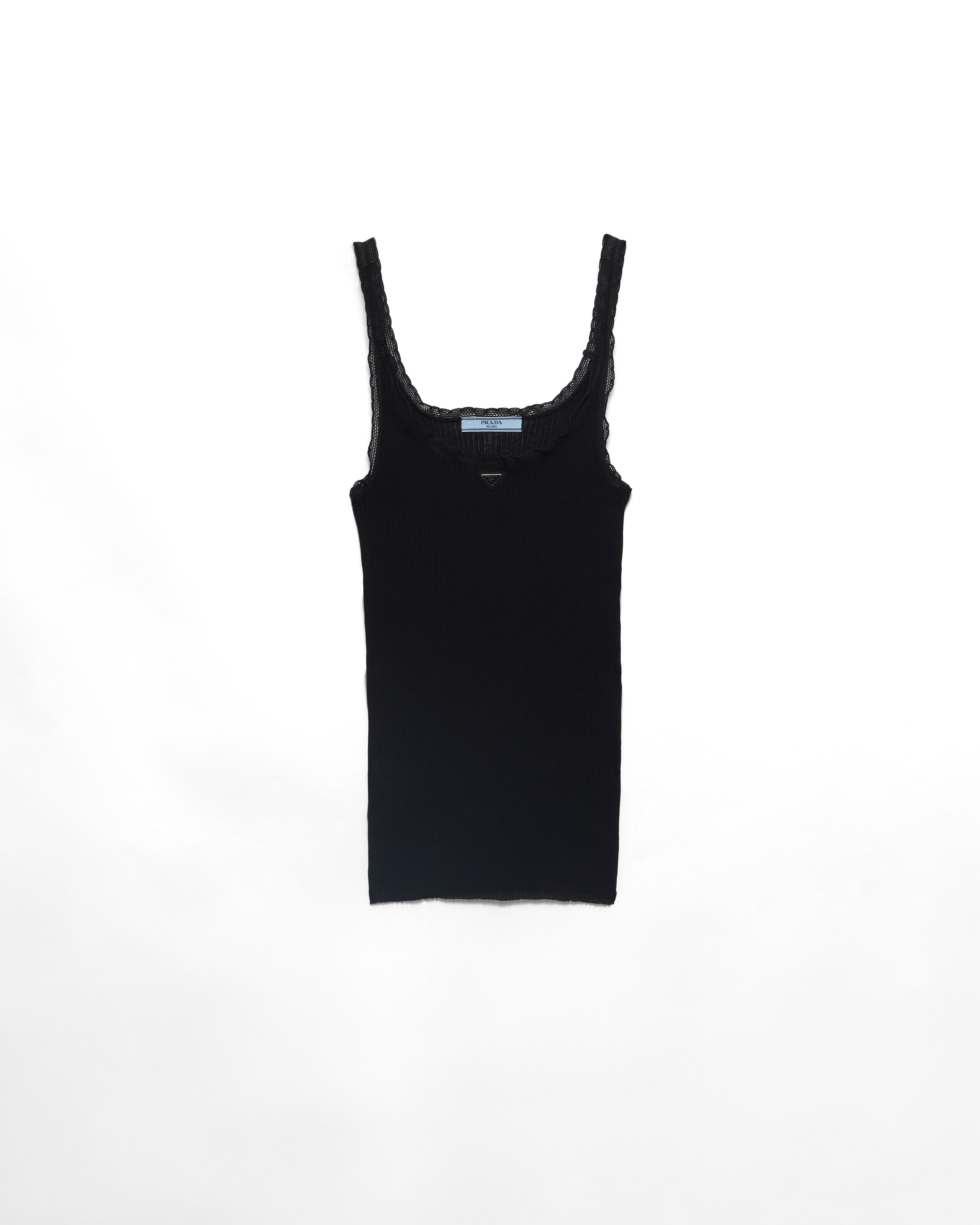 Ribbed cotton top - 1