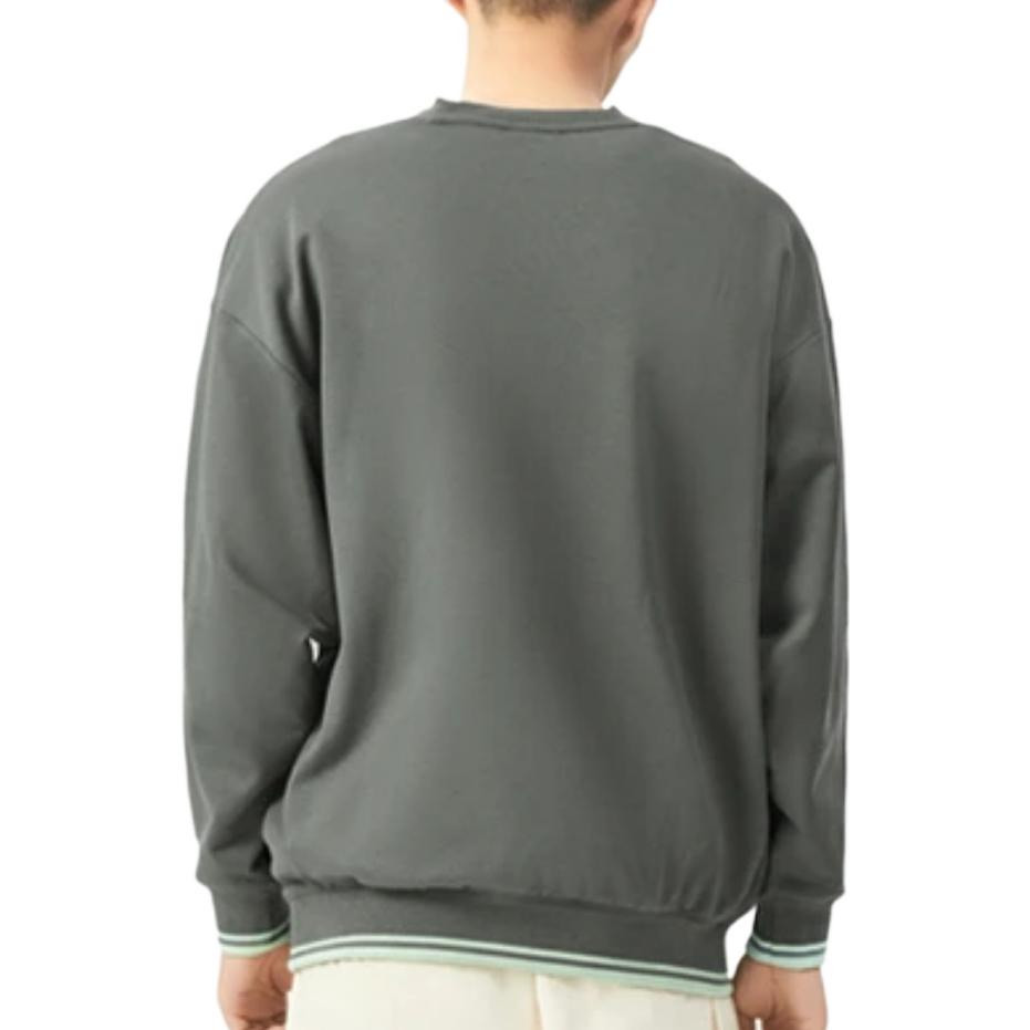 Li-Ning Stylish Loose Round Neck Pullover 'Green' AWDS222-2 - 4