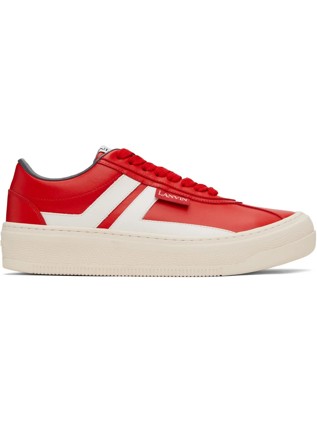 Red '' Cash Leather Sneakers - 1