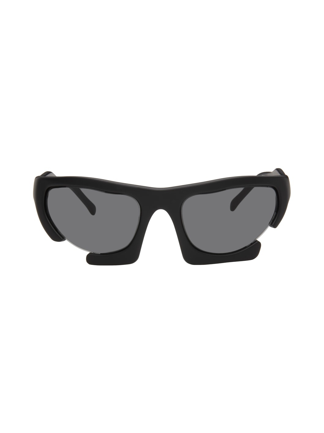 Black Wraparound Sunglasses - 1
