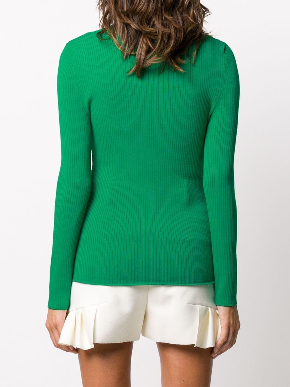 rib knit long-sleeve top - 4