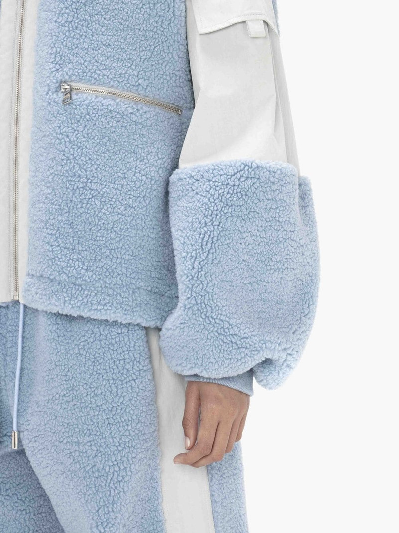 COLOUR BLOCK FLEECE TRACK TOP 5