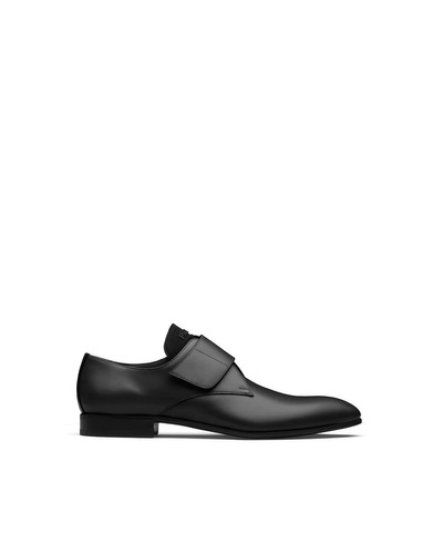 Prada Brushed leather derby shoes outlook
