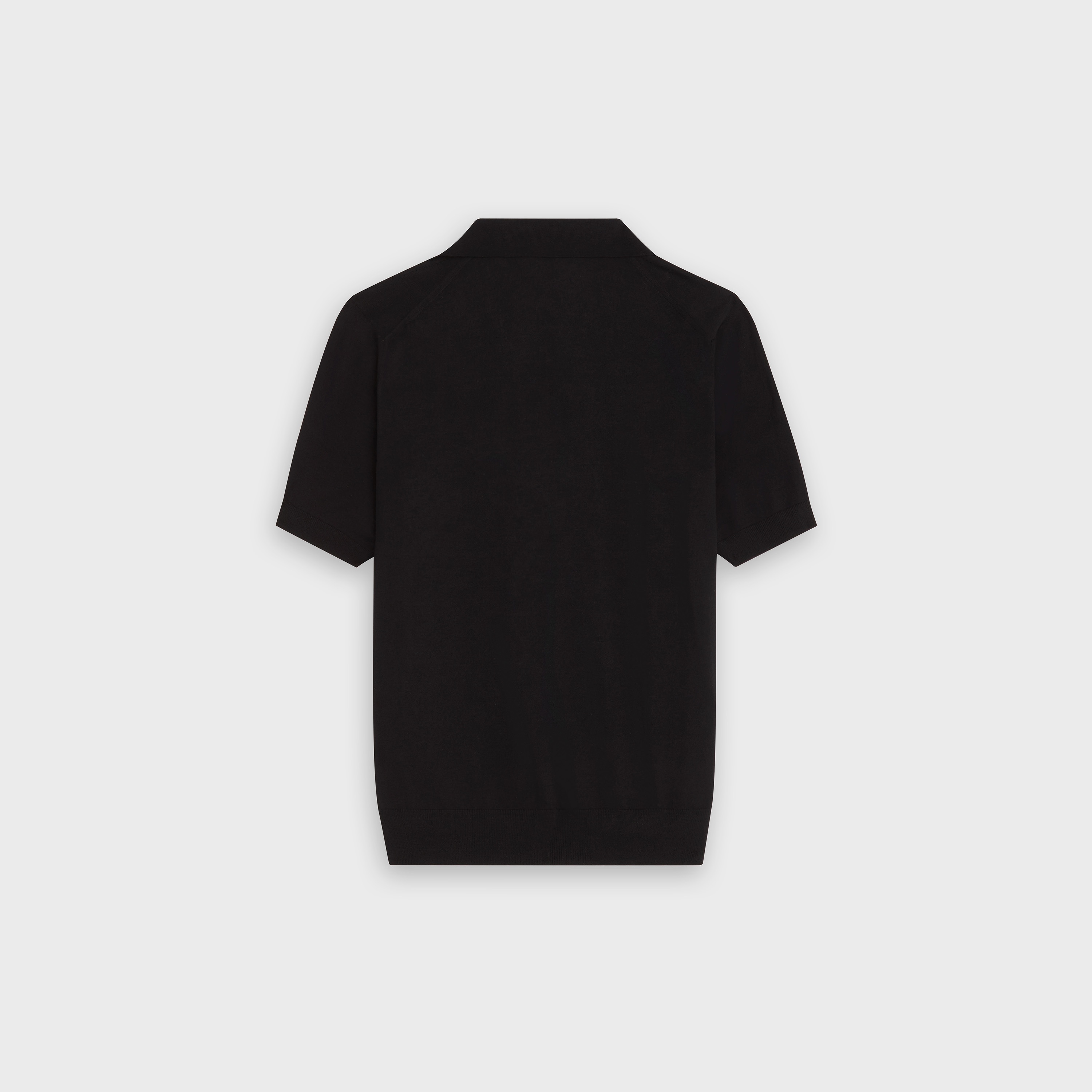 SHORT-SLEEVED POLO SHIRT IN MERINO WOOL - 2